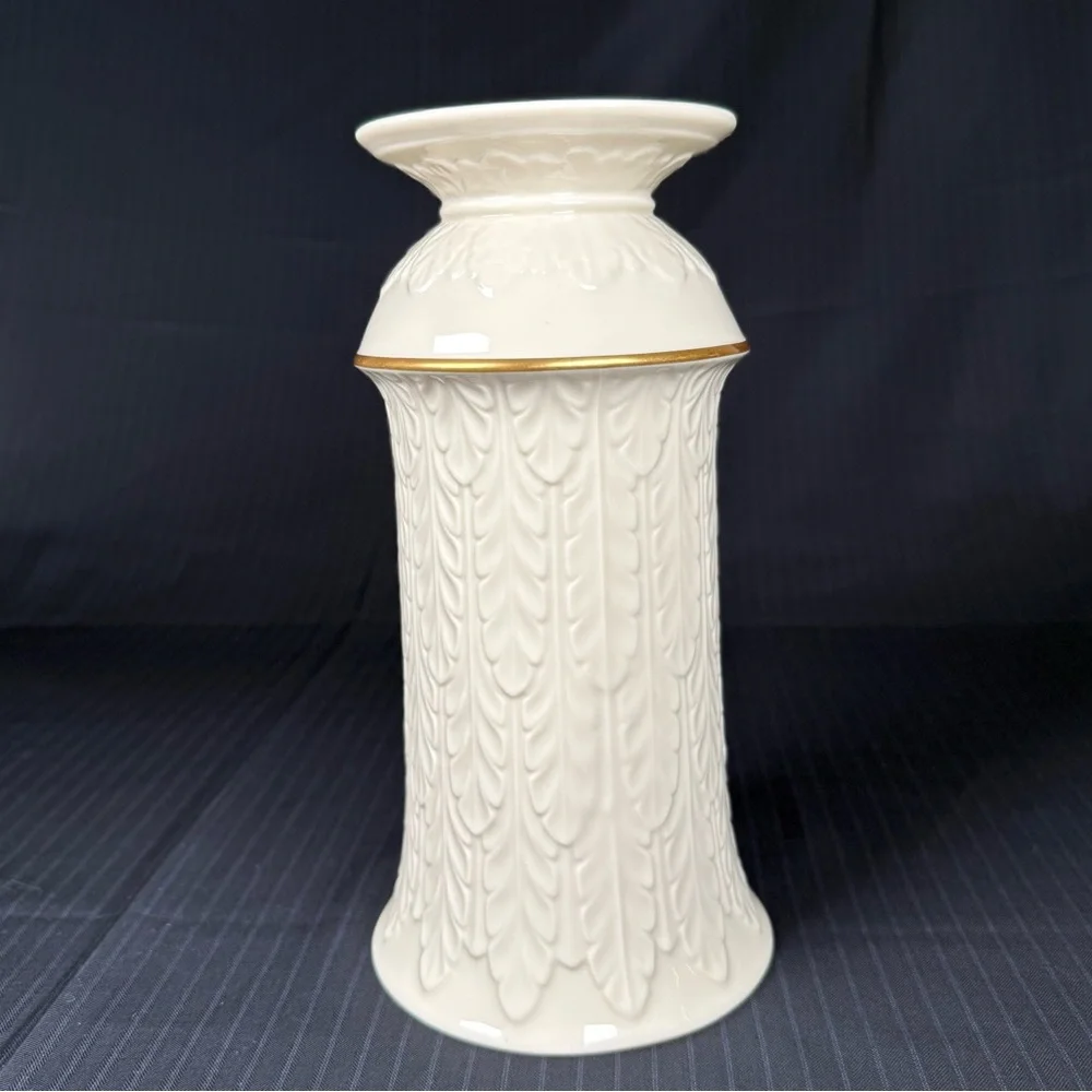 Lot of 3 | Vtg Lenox Ivrory Vases | Large & Bud Vases